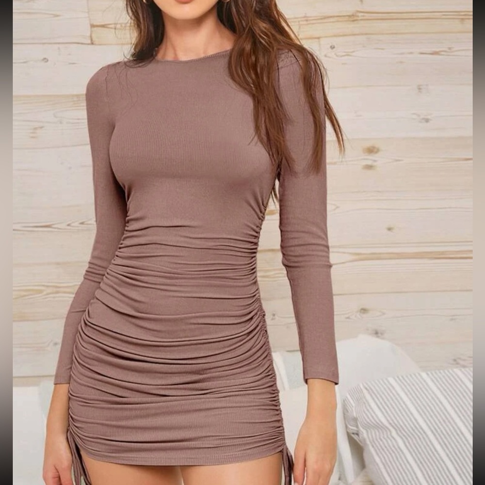Ruched bodycon dress